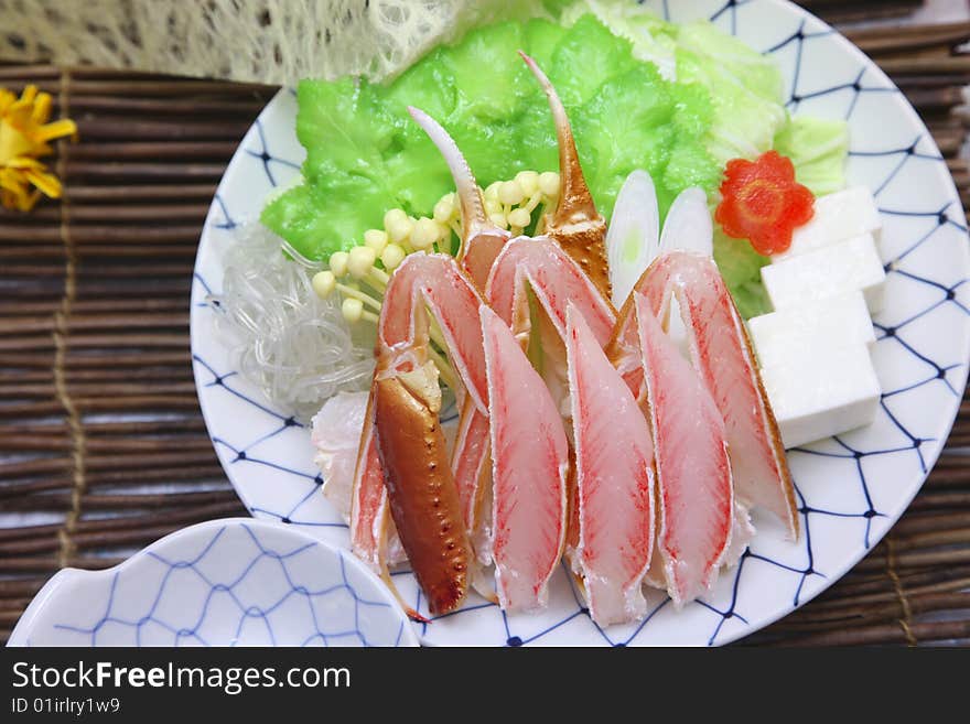 Japanese sushi of a restaurant in japan.