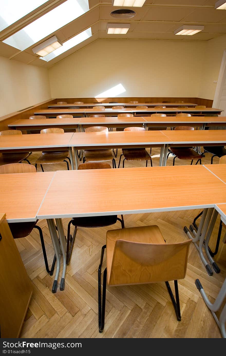 Empty classroom