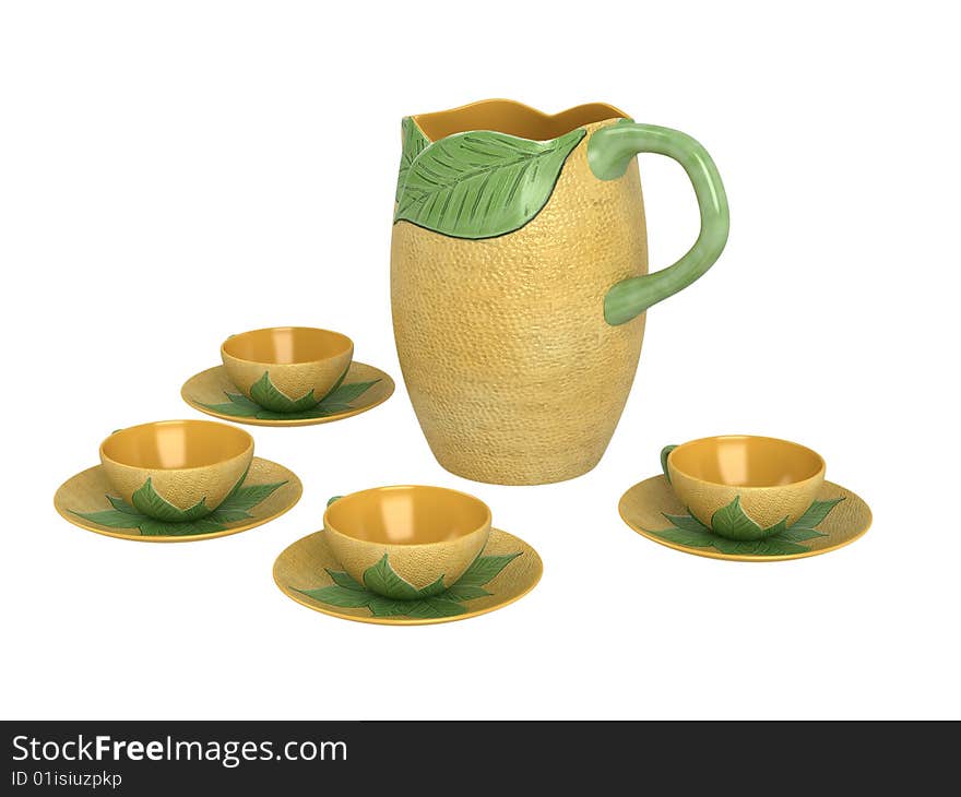 Rendered 3d isolated ware other objects