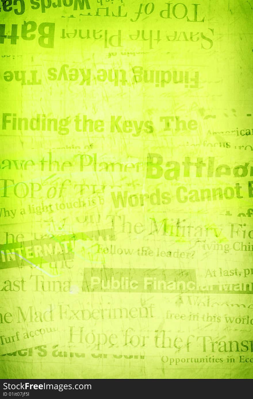 News paper text with old paper