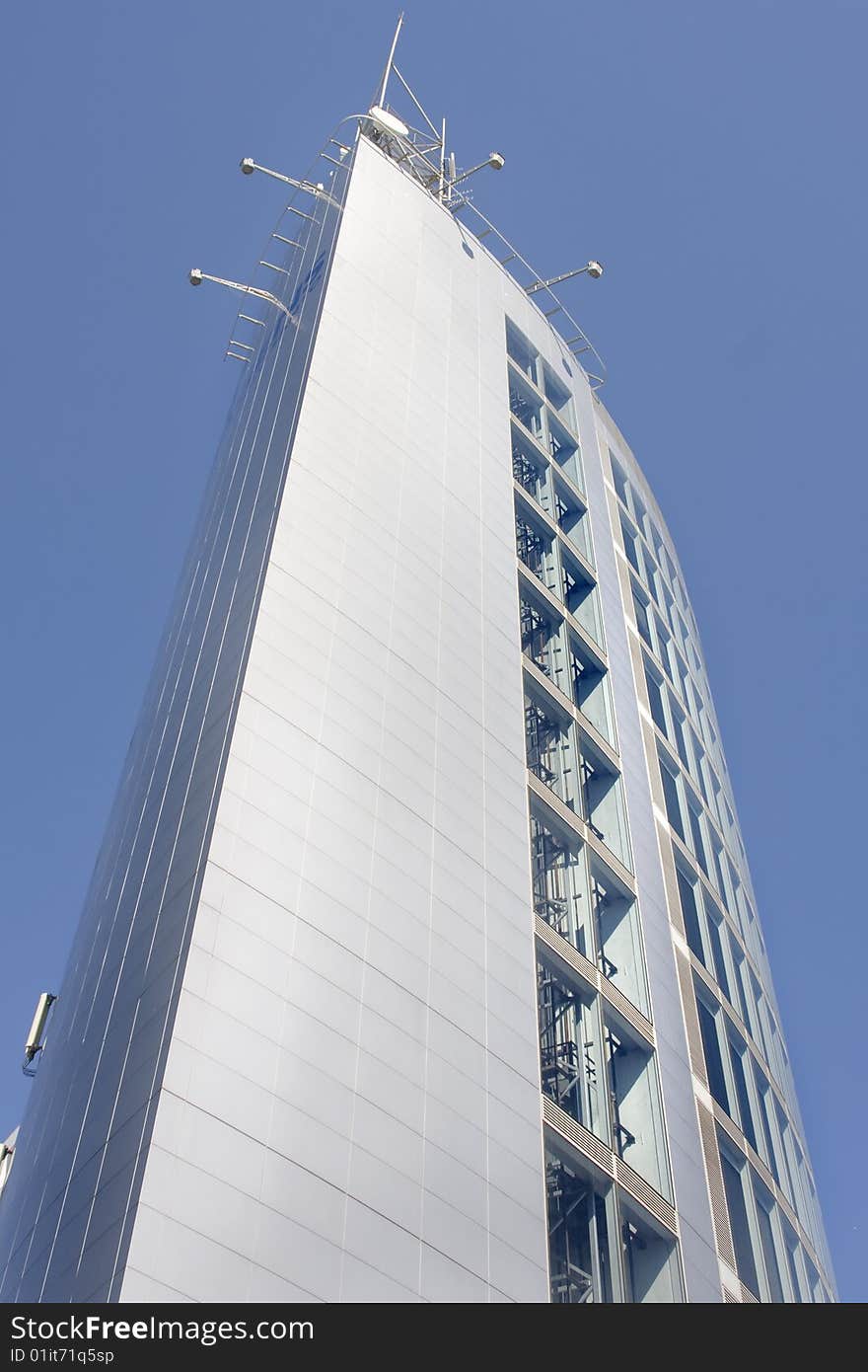 Modern office building at a business center (steel and glass). Modern office building at a business center (steel and glass)