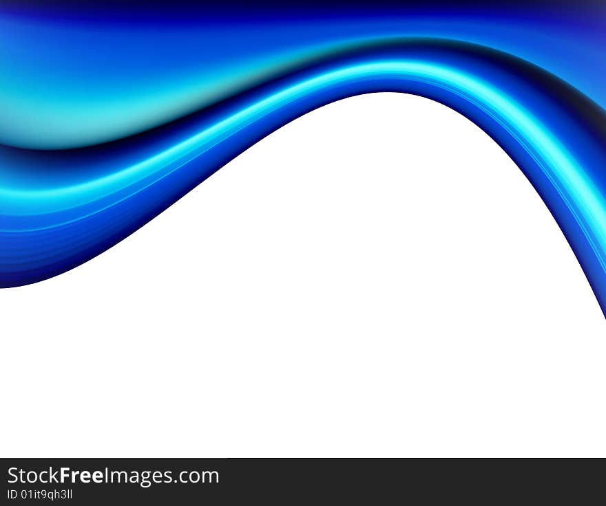 Abstract and dynamic blue waves. background illustration. Abstract and dynamic blue waves. background illustration