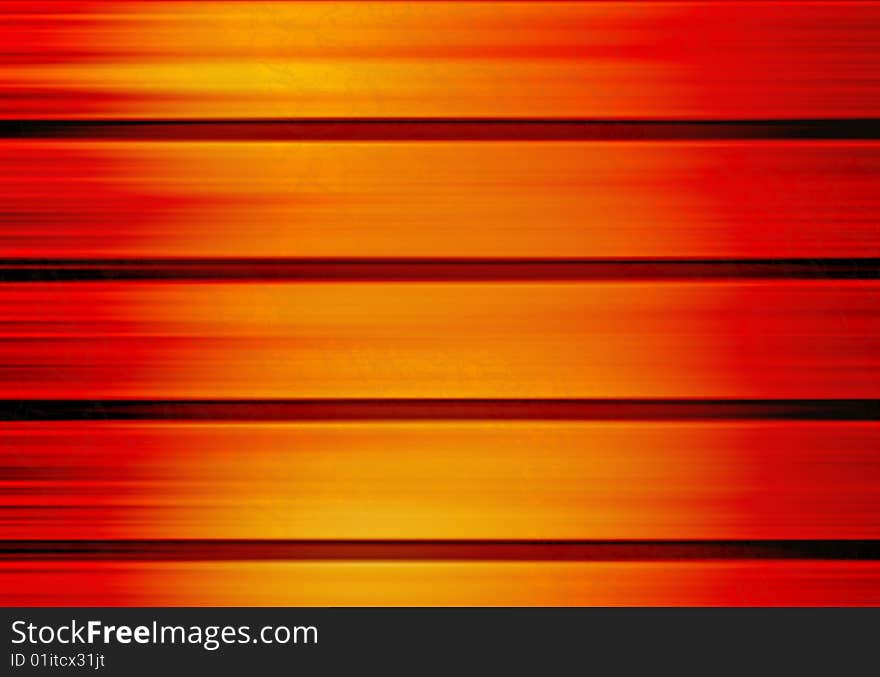 Orange and yellow background with lines, abstract illustration