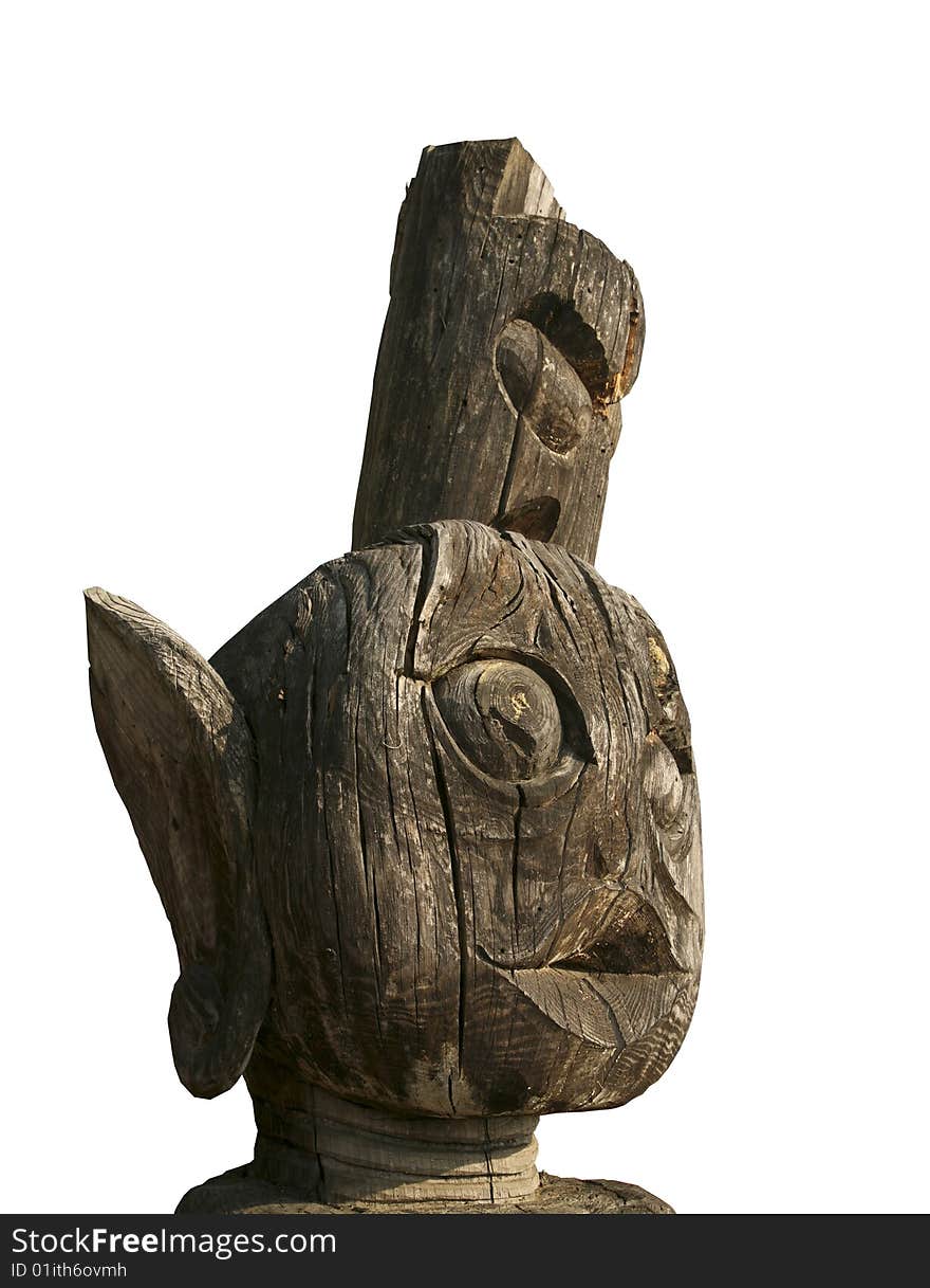 Asian Wooden Totem