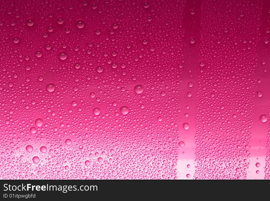 Red water drops for background