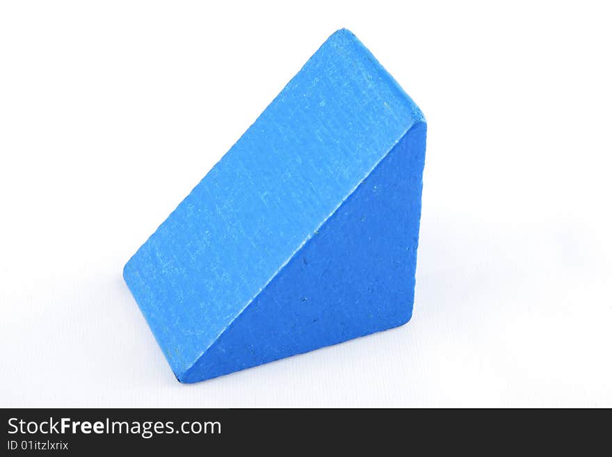 Blue Wooden Toy Brick