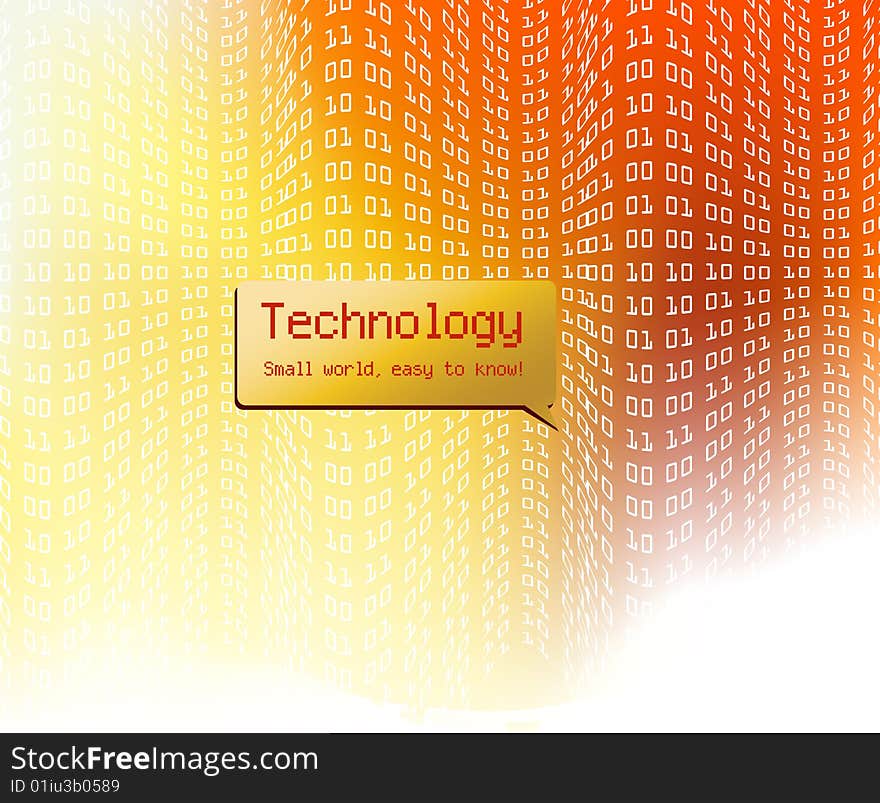 Vector technology Background , Color and layers can be customized.