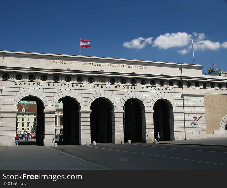 Vienna (Austria) - entrance to royal palace