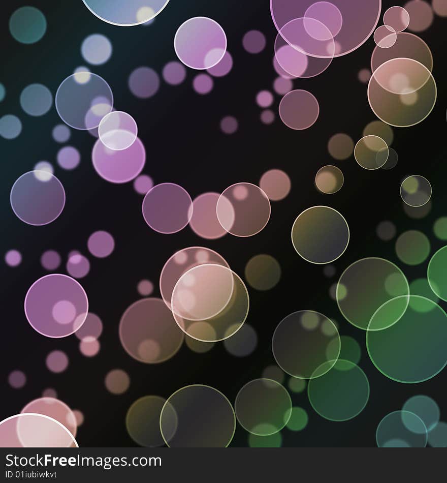 Abstract Background of Color Circles.