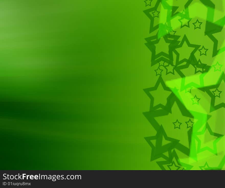 Green texture with stars on right side. abstract illustration. Green texture with stars on right side. abstract illustration