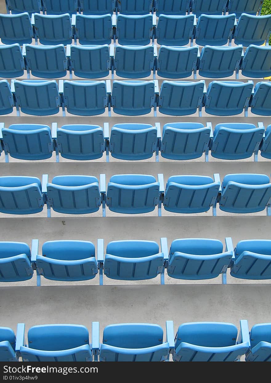 Blue seats