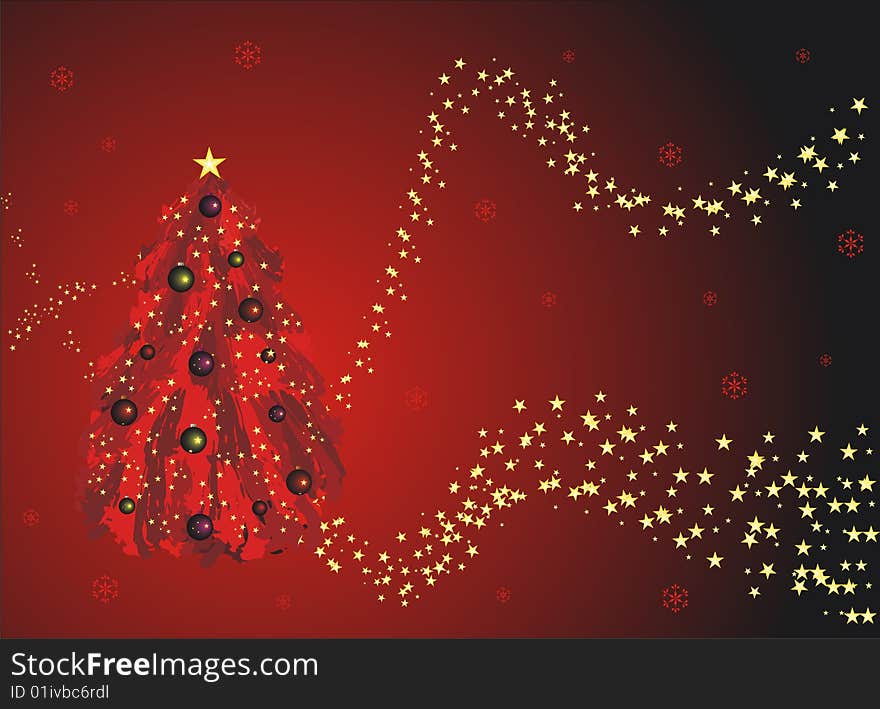 Red Christmas Greeting Card