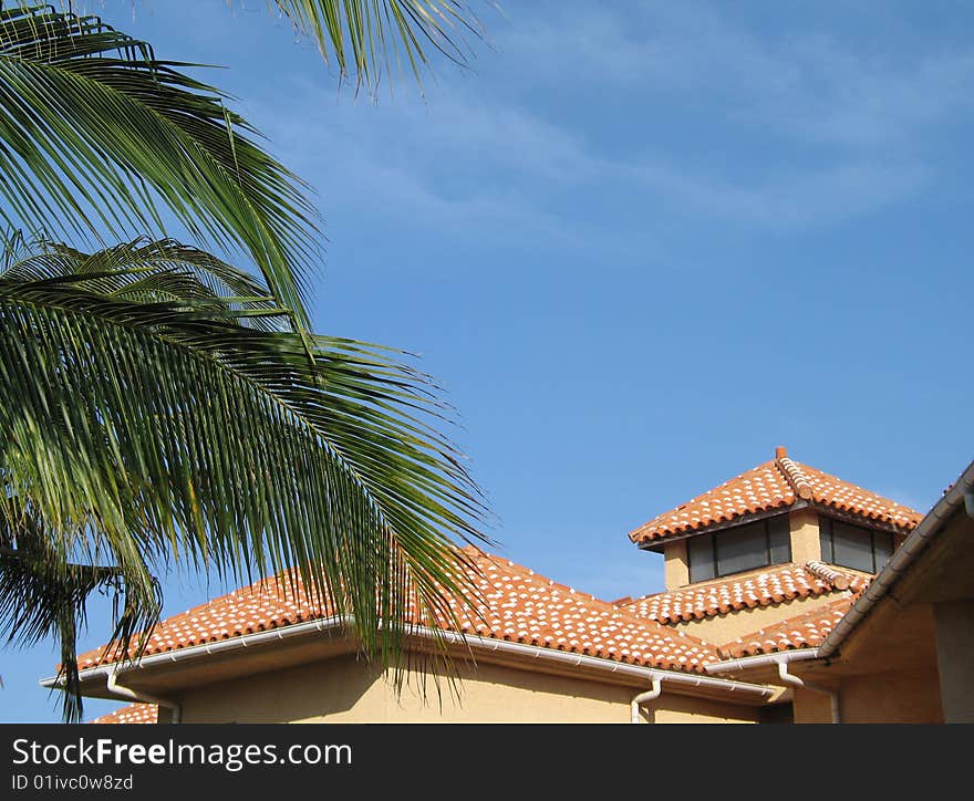 Large vila with clay roof