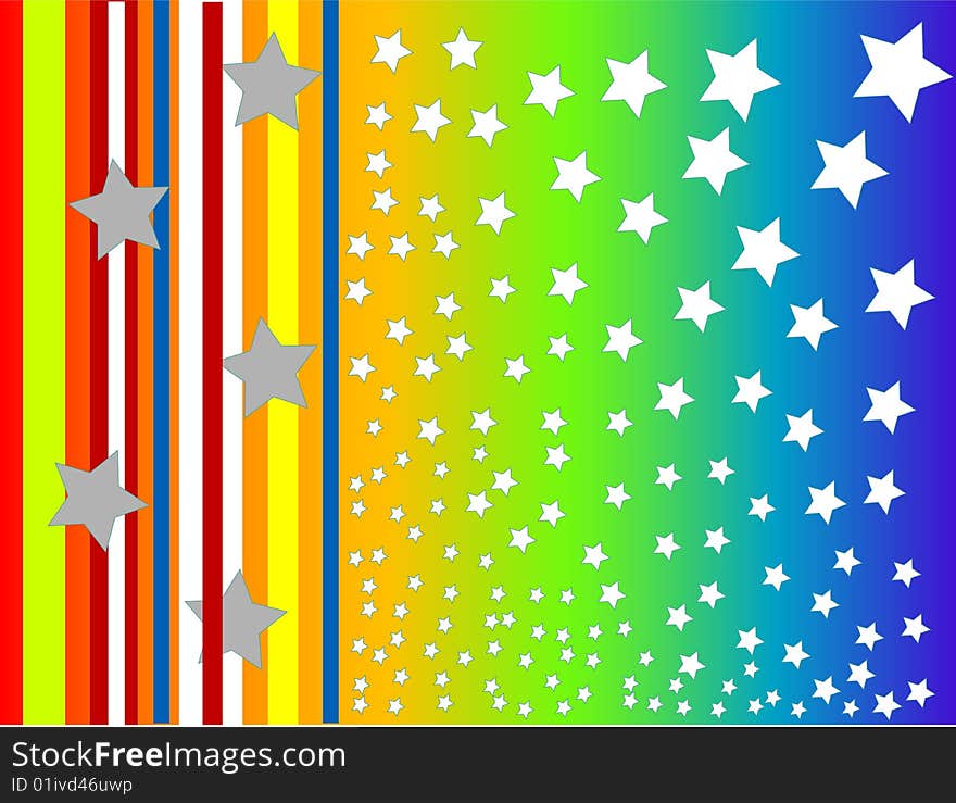 Nice background with the stars. Vectors illustration