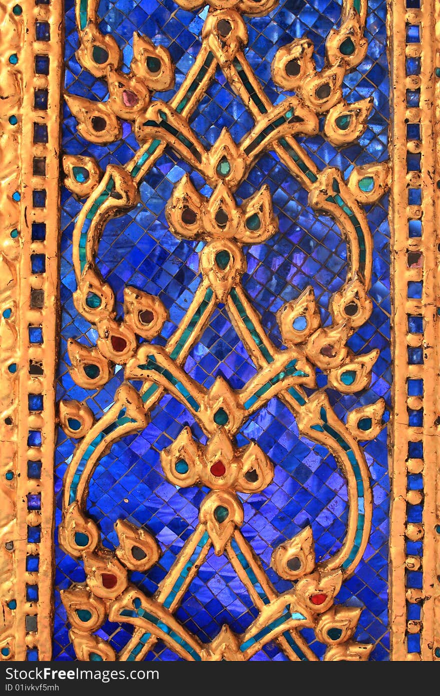 Wall Detail in Wat Phra Kaew