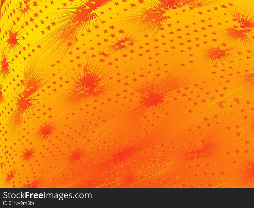 Illustration of abstract background, orange