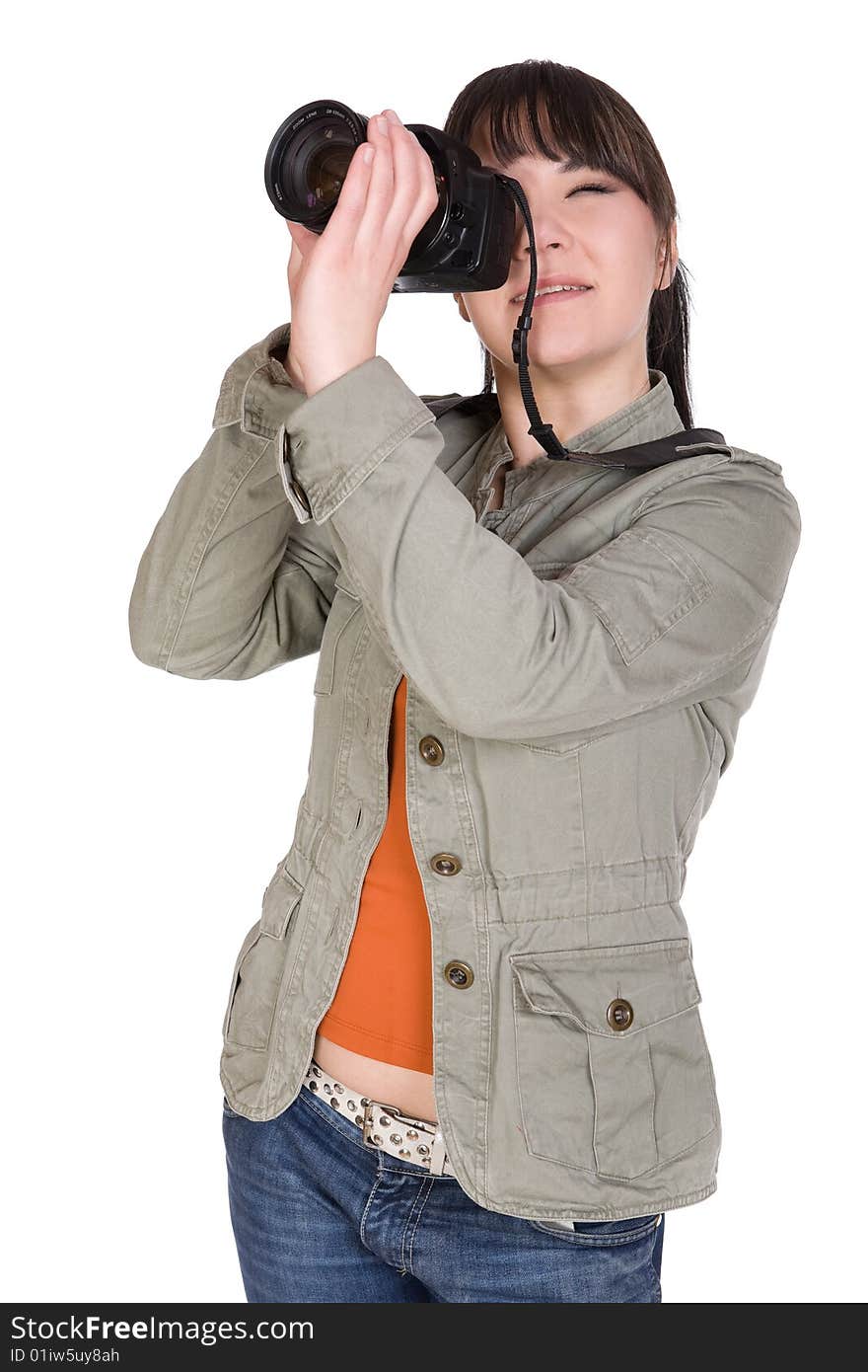 Woman with camera