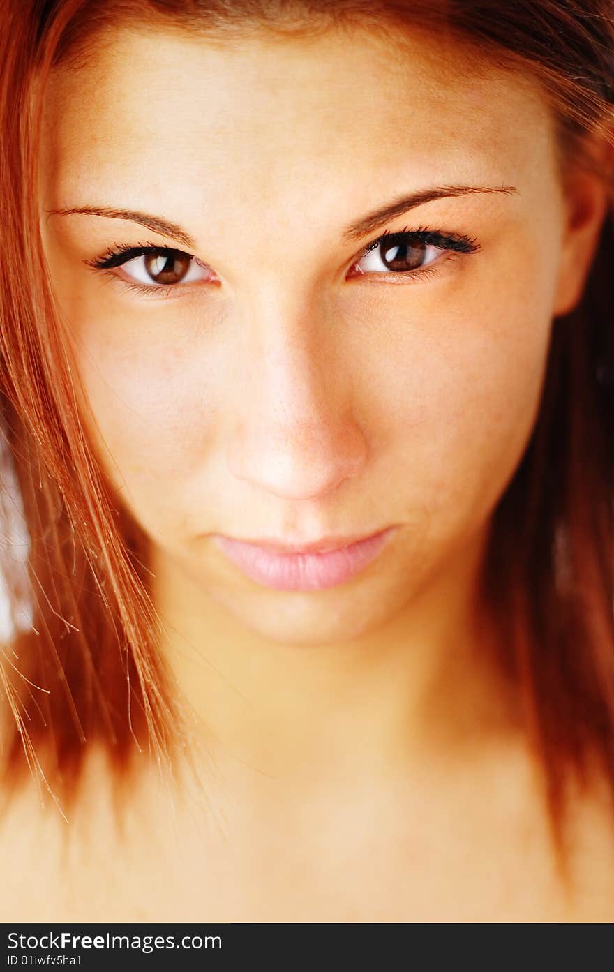 Beautiful spa woman, close up shot of face.