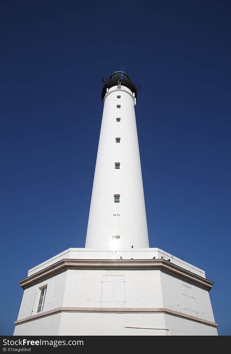 France biarritz lighthouse against blue sky