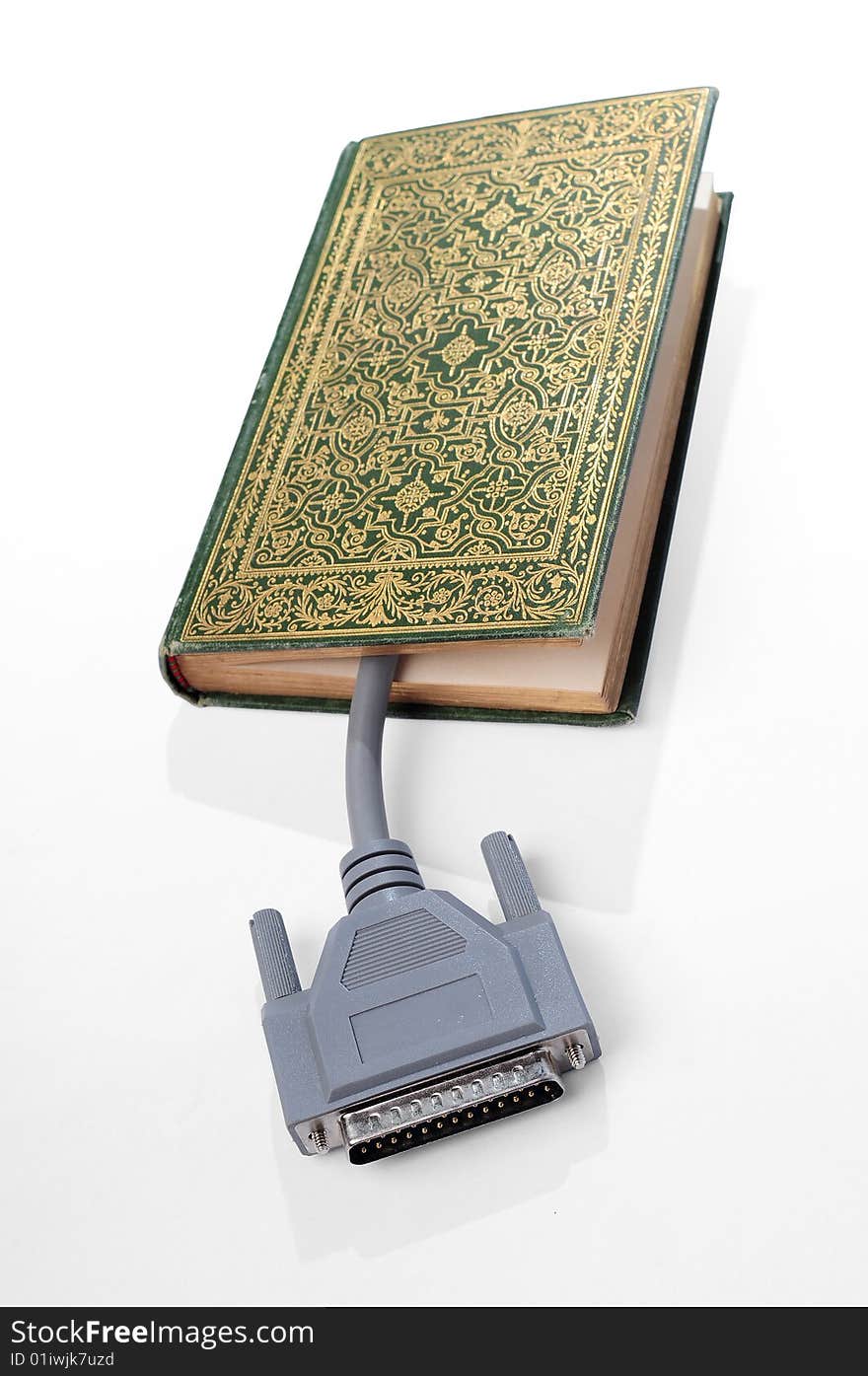 Book and computer cable