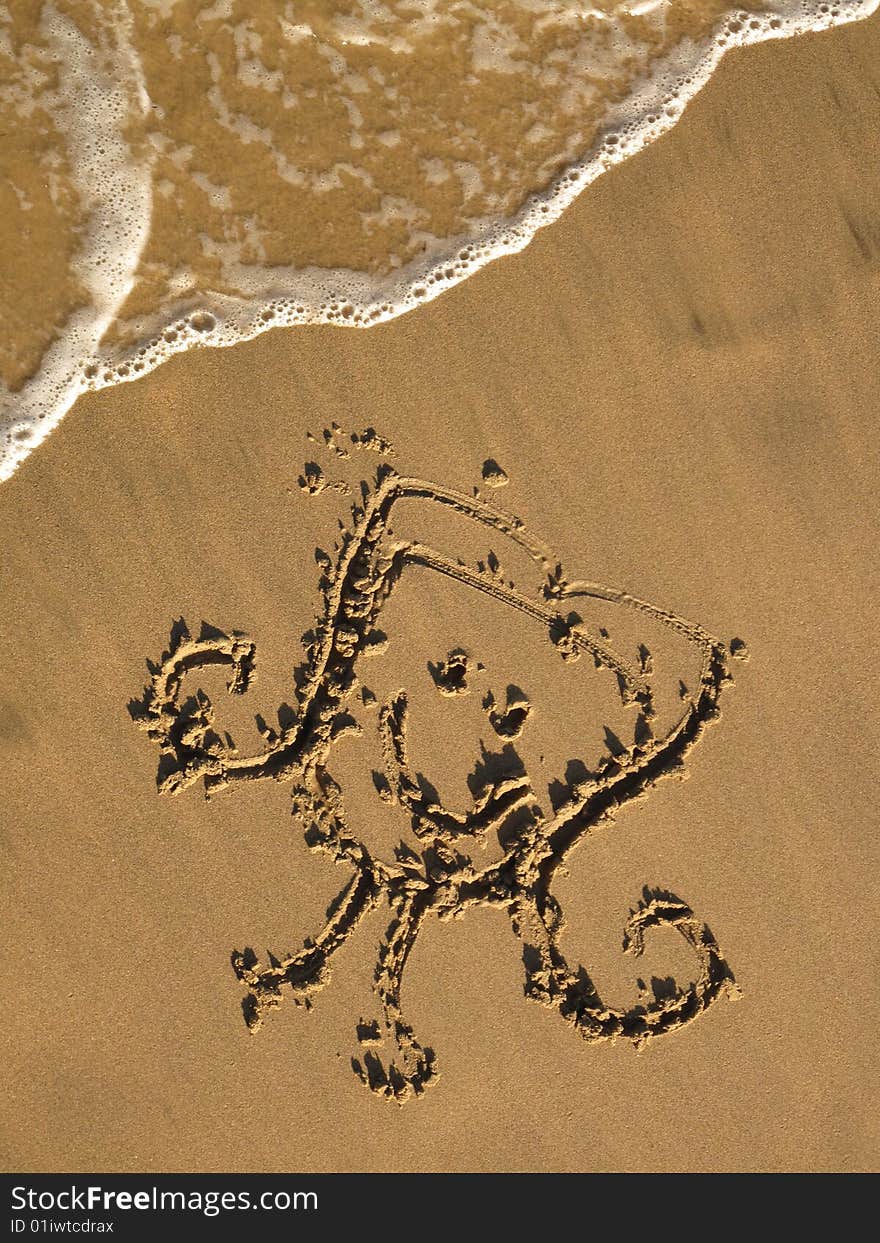 Drawing On The Sand