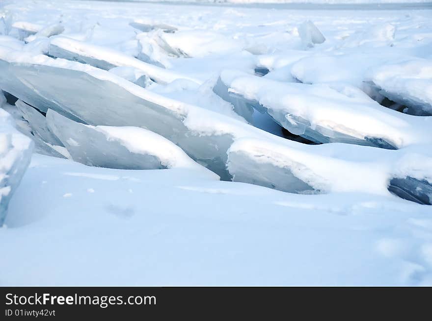 Pack Ice In River