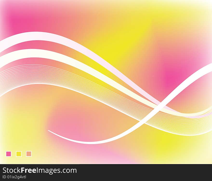 Vector color background with waves. Vector color background with waves