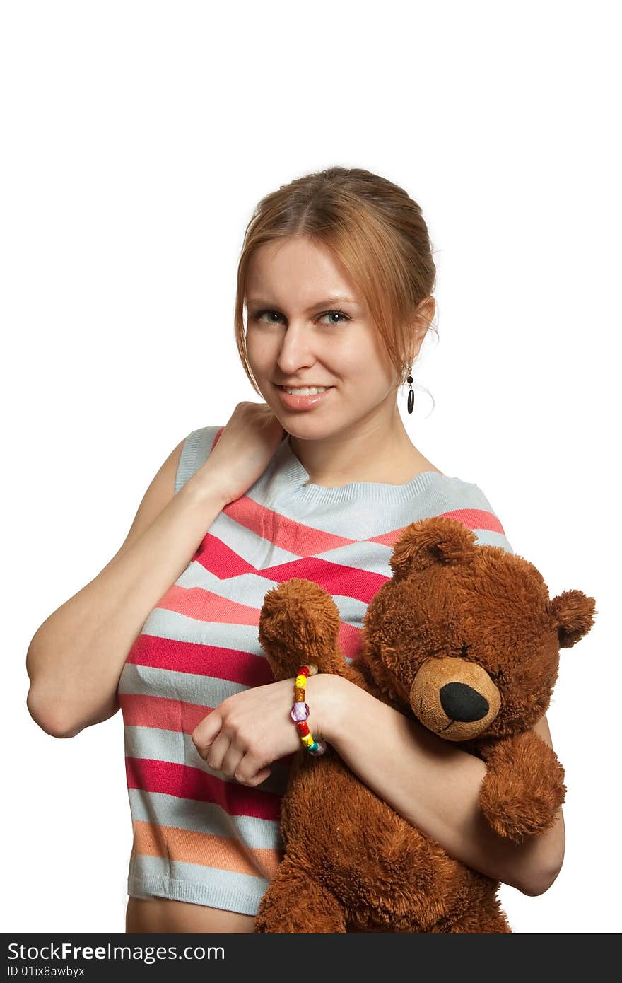 Girl with bear