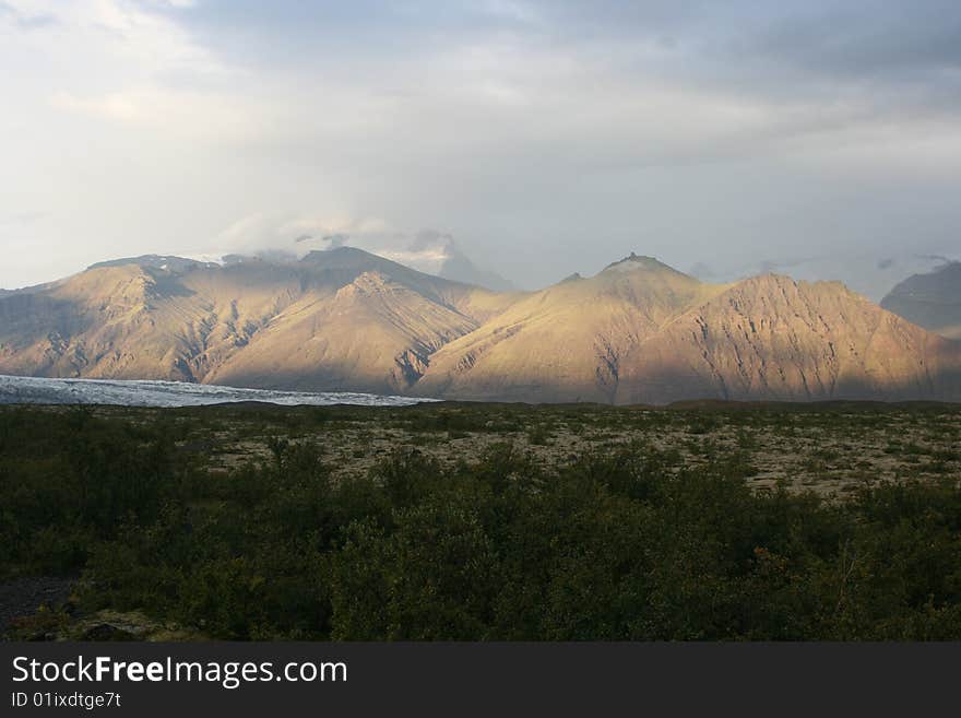 Mountain With Special Lighting