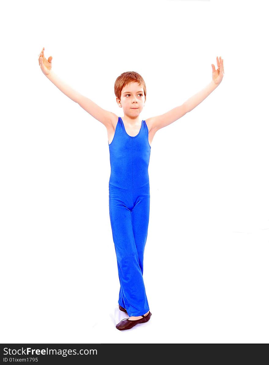 Studio shots of a young ballet dancer