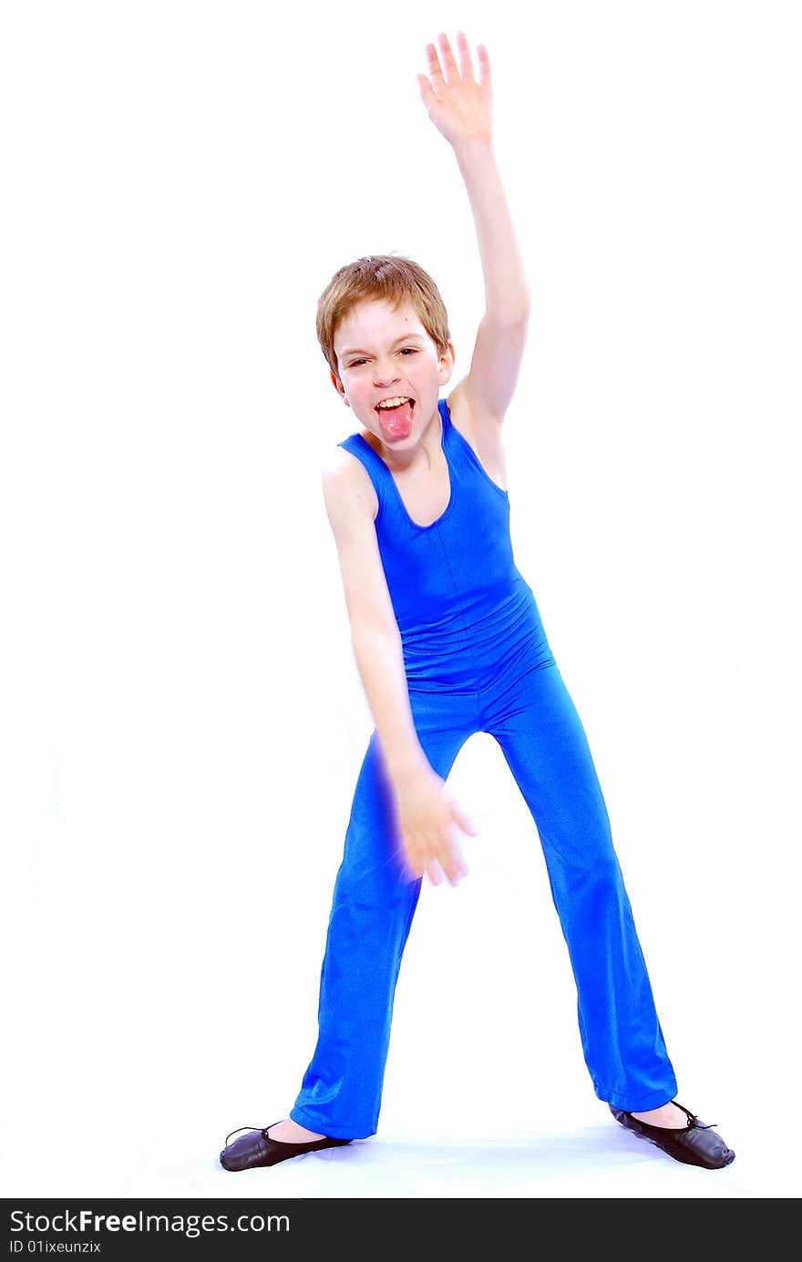 Studio shots of a young ballet dancer