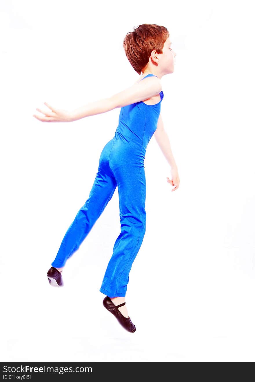 Studio shots of a young ballet dancer