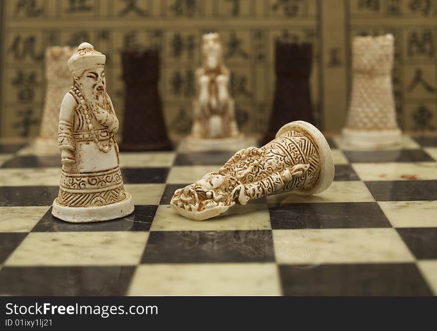 Ancient Chinese chess, hand made.