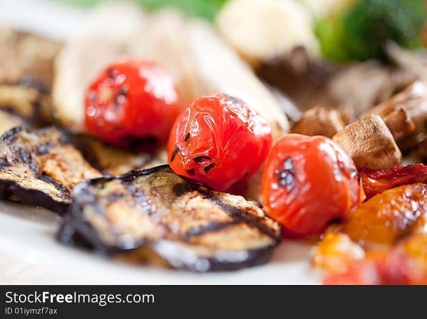 Tasty fried vegetables.