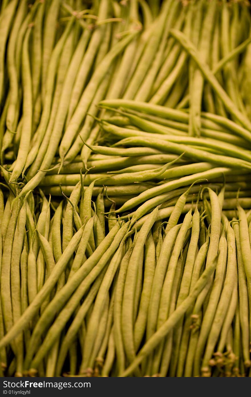 Beans on a market table