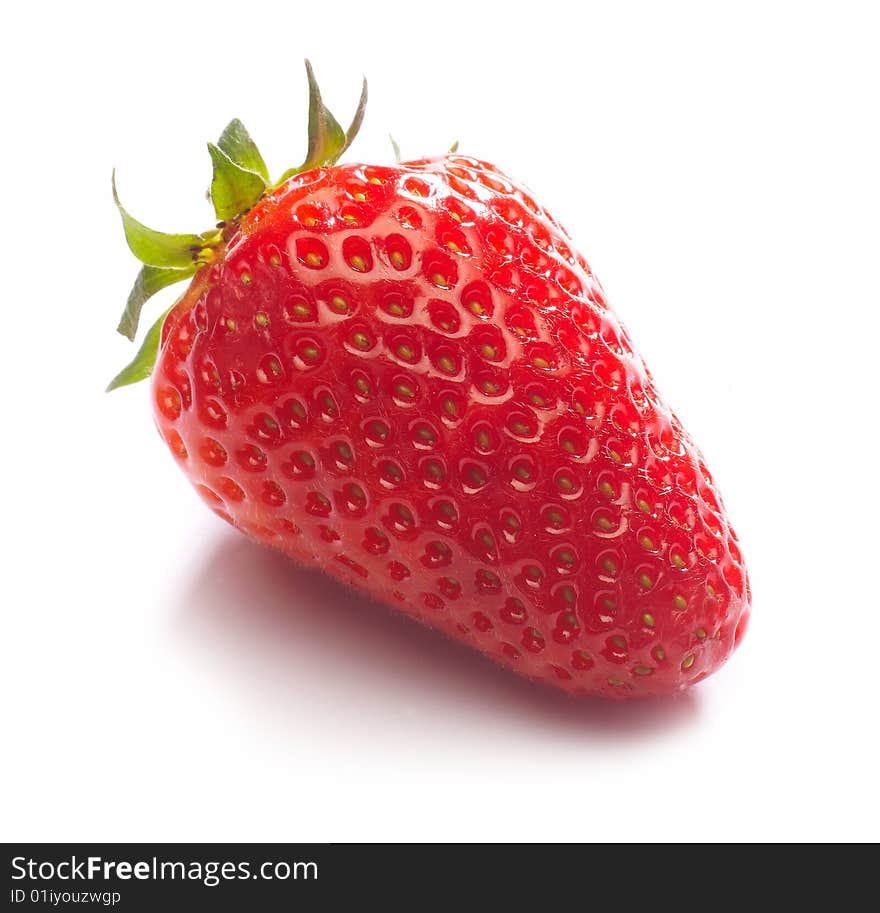 Red strawberry fresh fruit on table