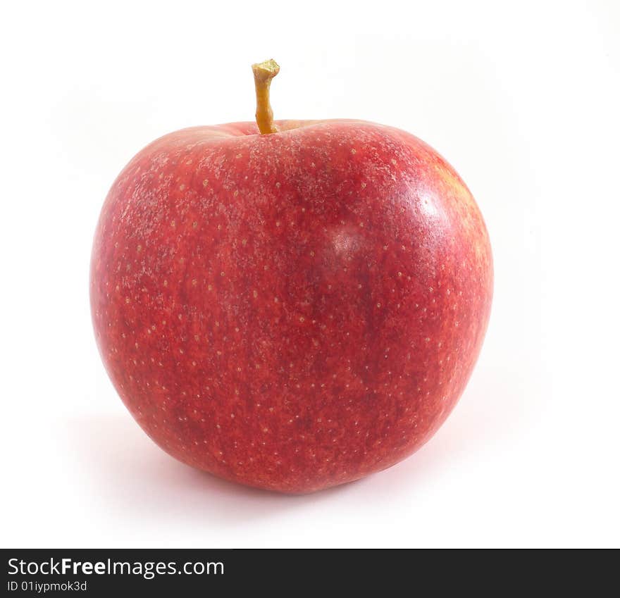 Red fresh apple fruit on table. Red fresh apple fruit on table