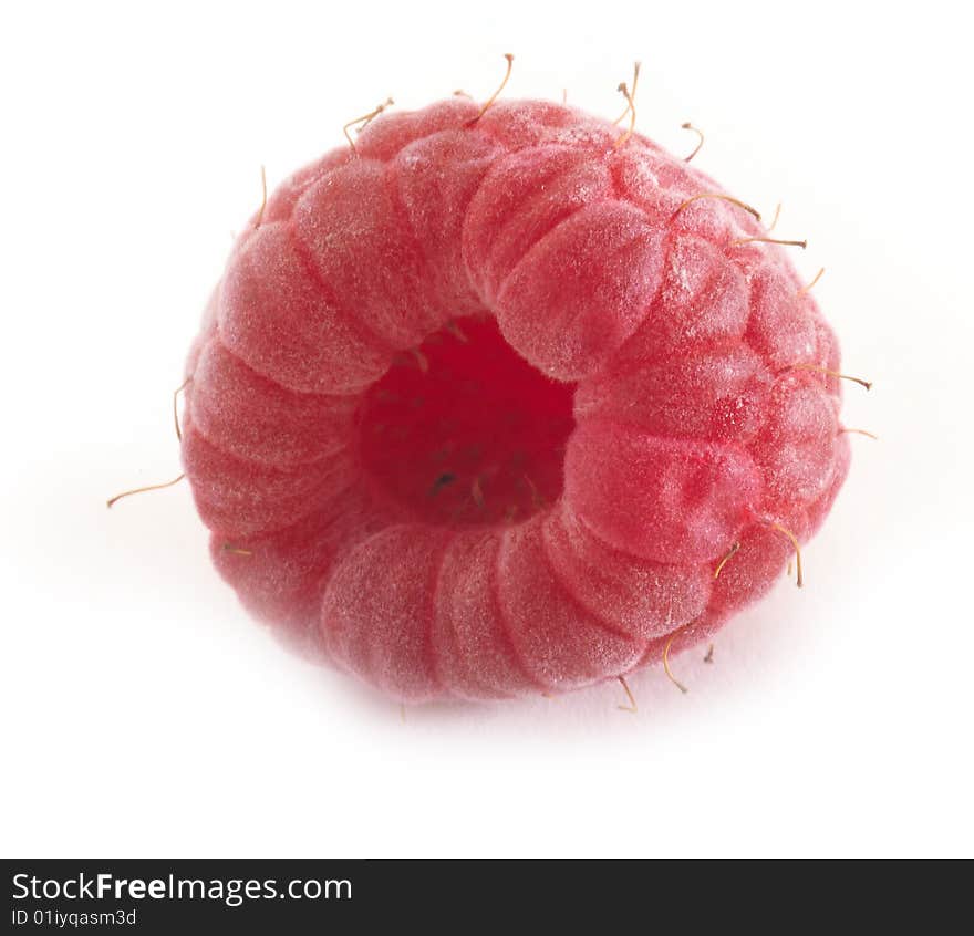 Raspberry fresh fruit on table