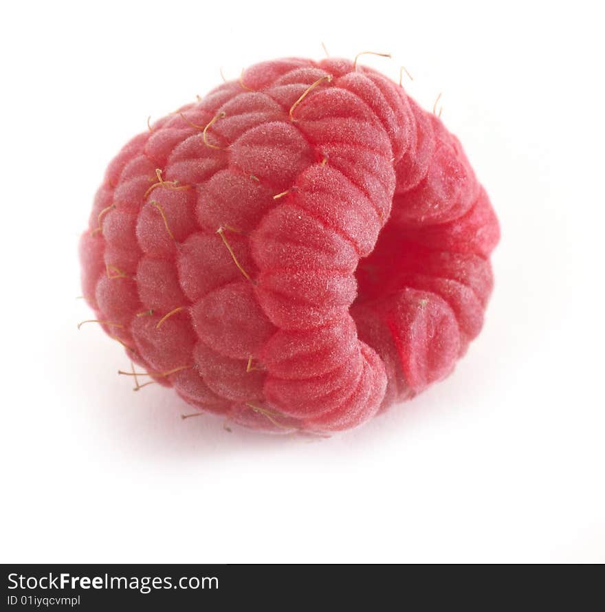 Raspberry fresh fruit on table