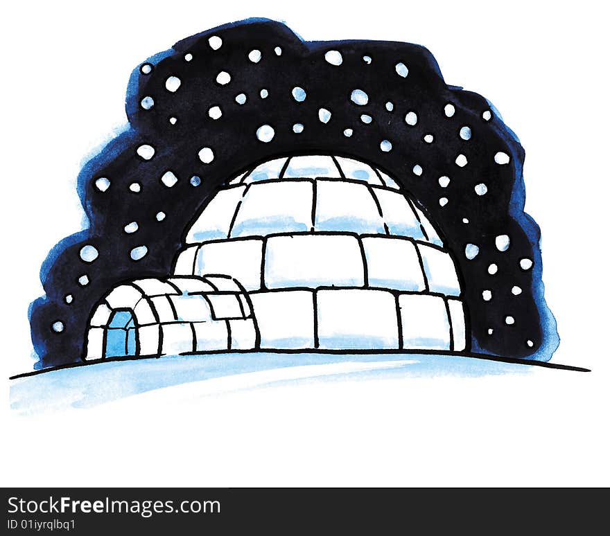 Snow igloo