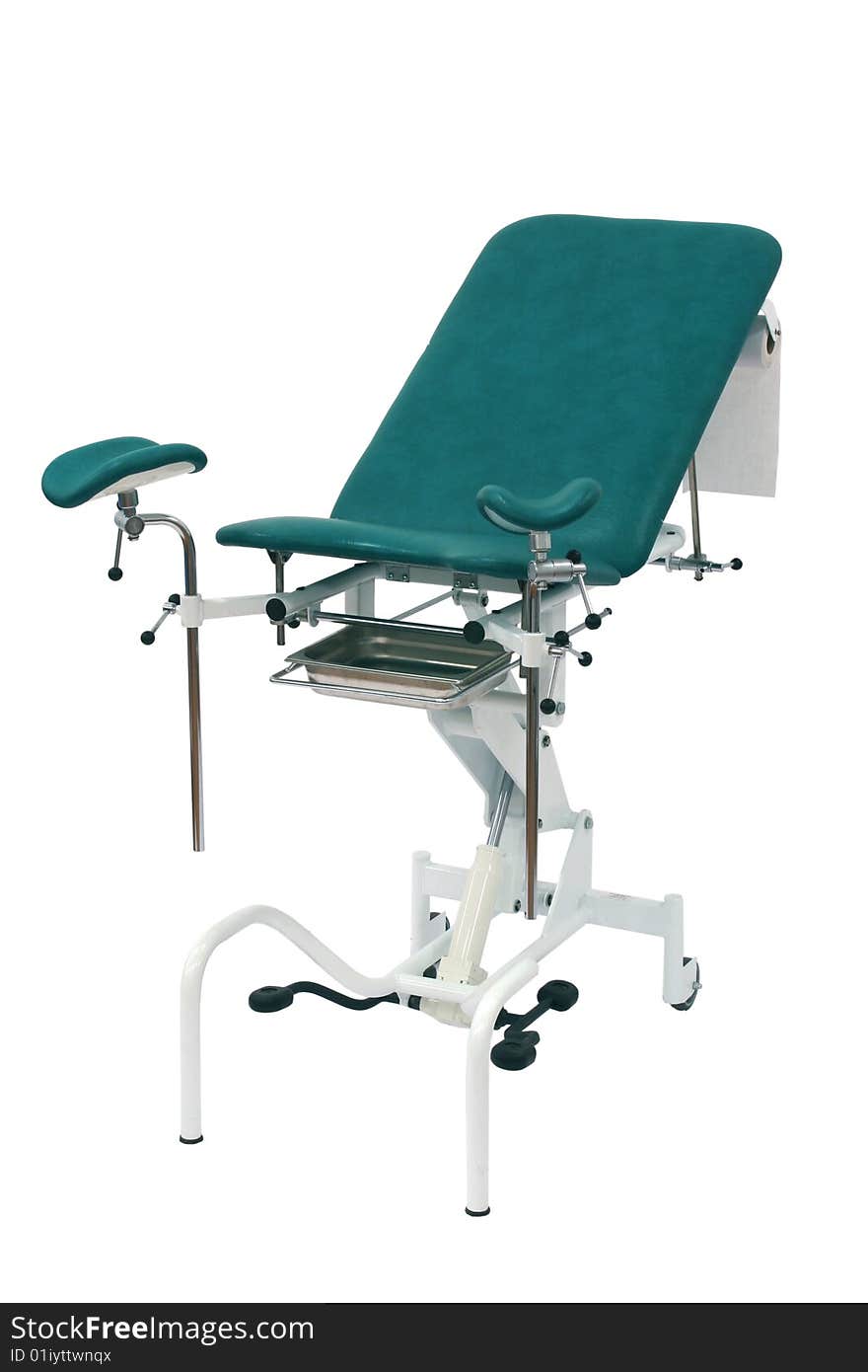 Medical Bed On A White