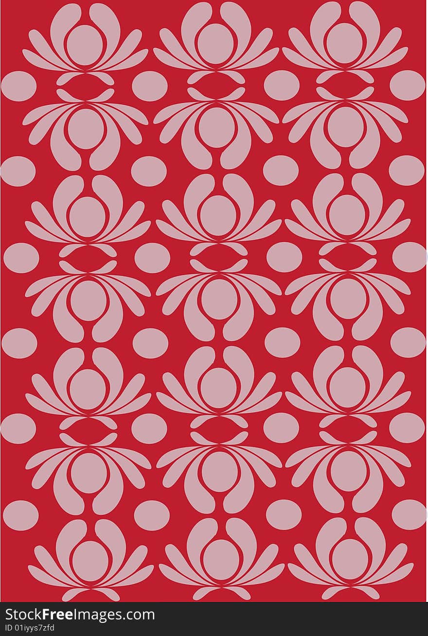 Classic red floral background