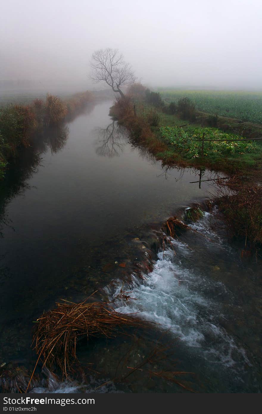 Beautiful landscape in the morning