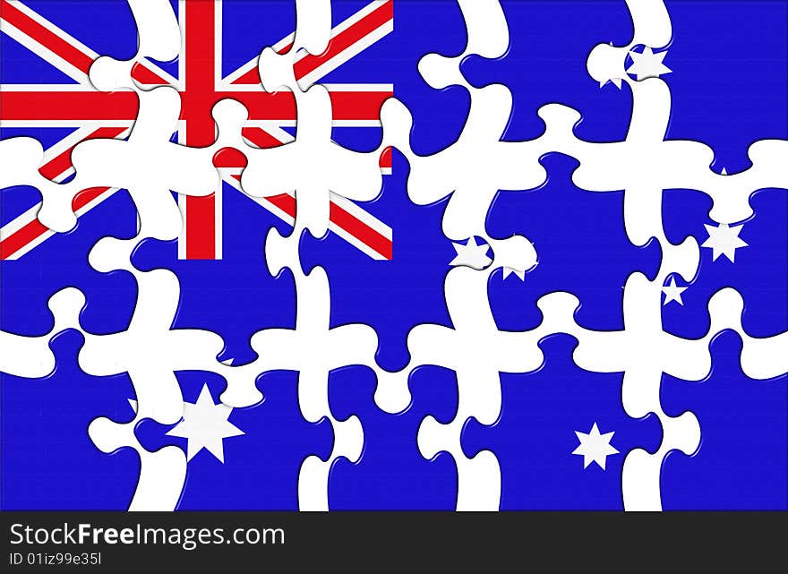 Flag of Australia puzzle