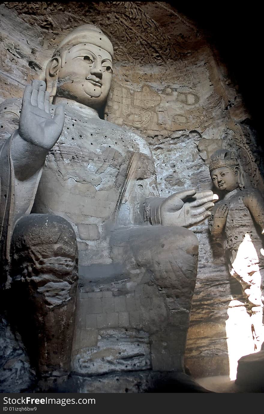 Buddhas in Yungang Caves ,China