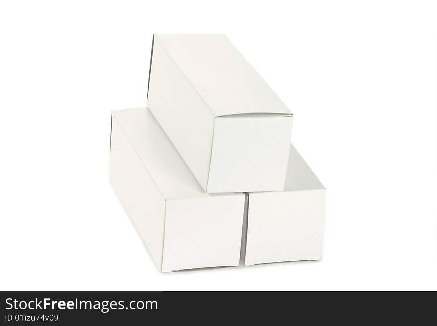 Box isolated on white background. Box isolated on white background