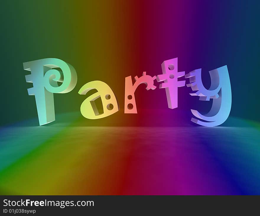 Party In Rainbow Colors