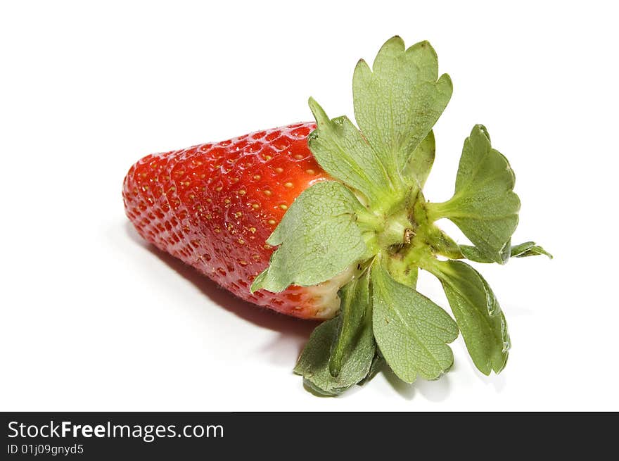 Isolated fruits - Strawberries on white background