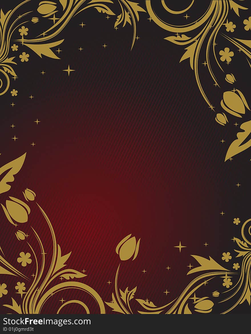 Floral background with place for your text