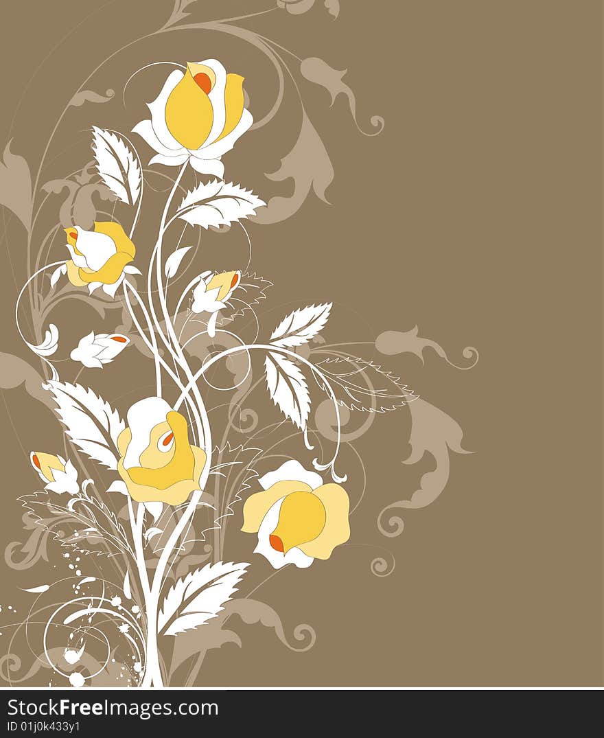 Floral Abstract Background.